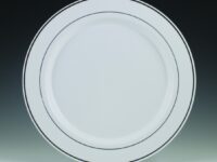 RG7SI - 7 1/2" Regal Hvy White Plate Silver Trim