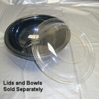 80LID - 80oz Black Plastic Bowl Lid