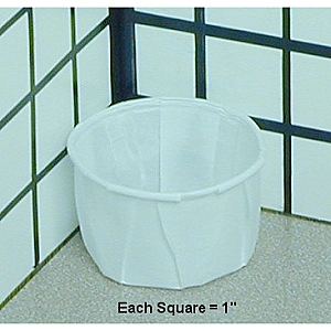 S100 - 1oz Paper Souffle Cup, F100