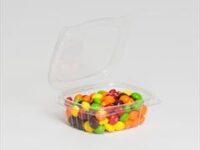 AD04 - 4oz Clear Hinged Deli Container AD04