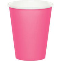 CP9PACP - 9oz Candy Pink Hot/Cold Paper Cups