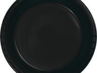 BV7PLPT - 7" Black Velvet Plastic Plate