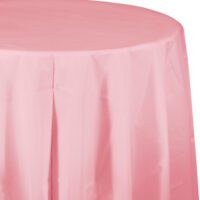 CIOCTTC - 82" Round Classic Pink Plastic Tbl Cover