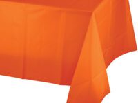 SOPLTC - 54x108 Sunkist Orange Plastic Table Cover
