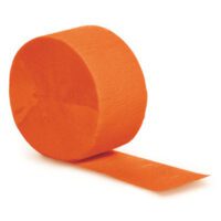 SOSTRM - 81' Crepe Sunkist Orange Paper Streamers