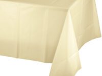 IVPLTC - 54x108 Ivory Plastic Table Cover