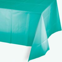 TLPLTC - 54x108 Teal Lagoon Plastic Table Cover