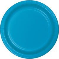 TU7PAPT - 7" Turquoise Paper Plates