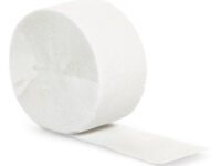 WHSTRM - 81' Crepe White Paper Streamers