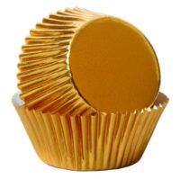 15CXGF - 4 1/2" Paper Lined Gold Foil Baking Cup