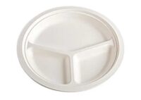 10SCDIV - 10" Divided Bagasse Plate