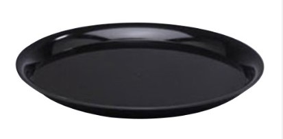 A912BL - 12" Black Plastic Cater Tray WNA